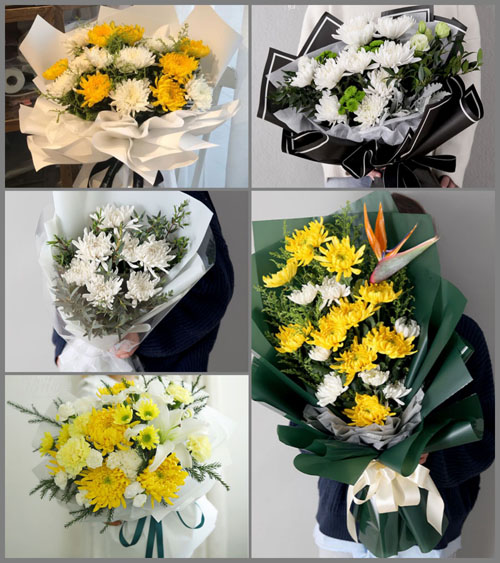 山东莱芜莱城区杨庄镇陈徐村白事花束代送
